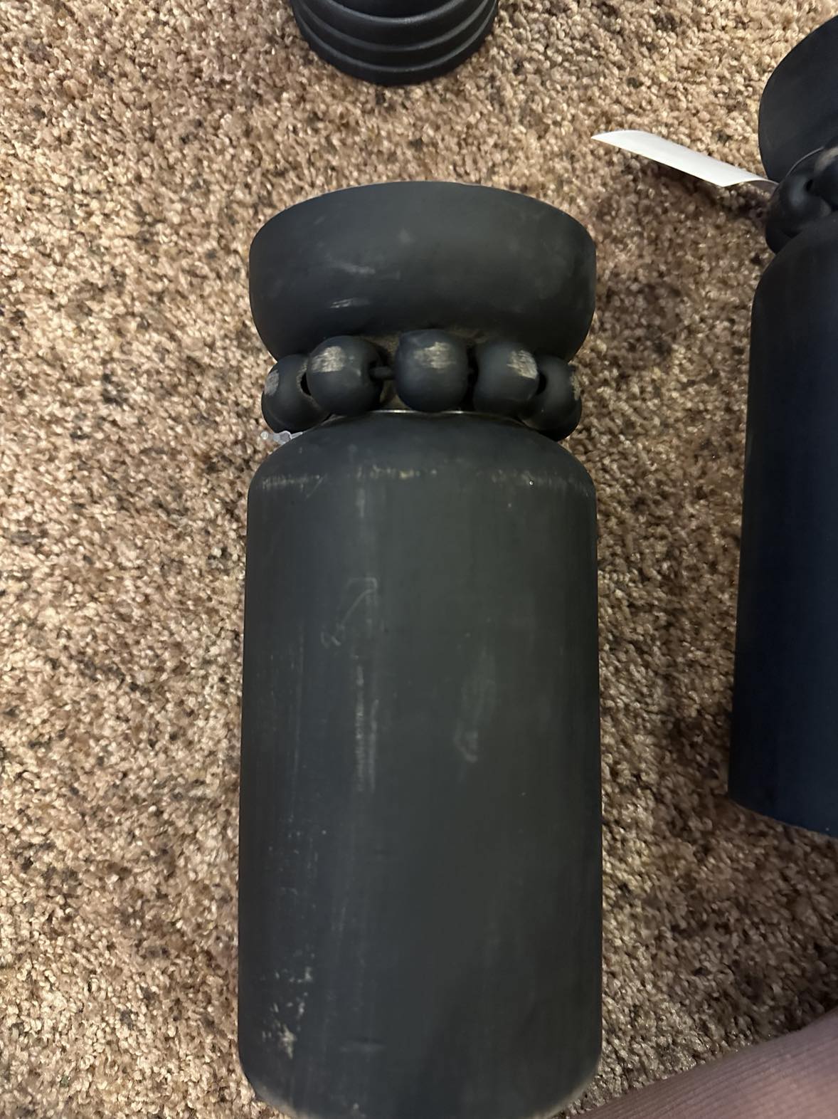 Black Candle Holder- tall