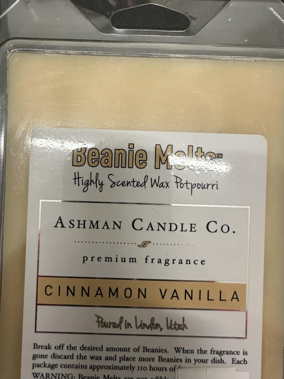 Cinnamon Vanilla Wax Melt