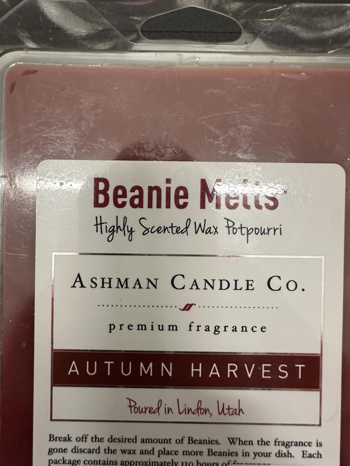 Autumn Harvest Wax Melt