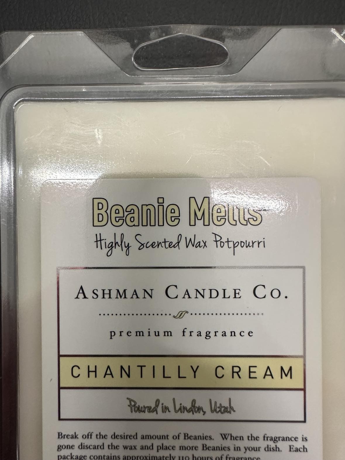 Chantilly Cream Wax Melt