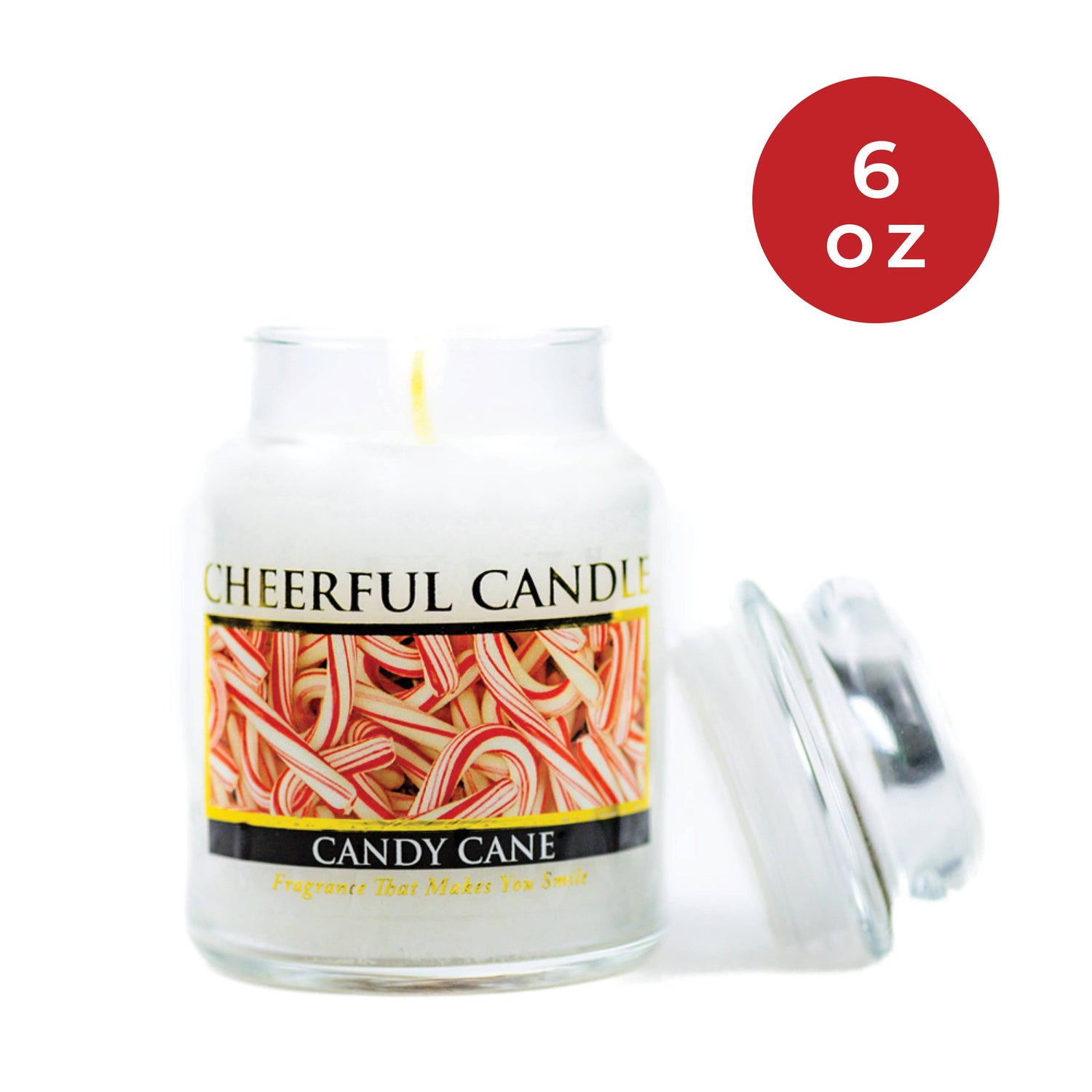 Cheerful Candle (6oz.) – Candy Cane