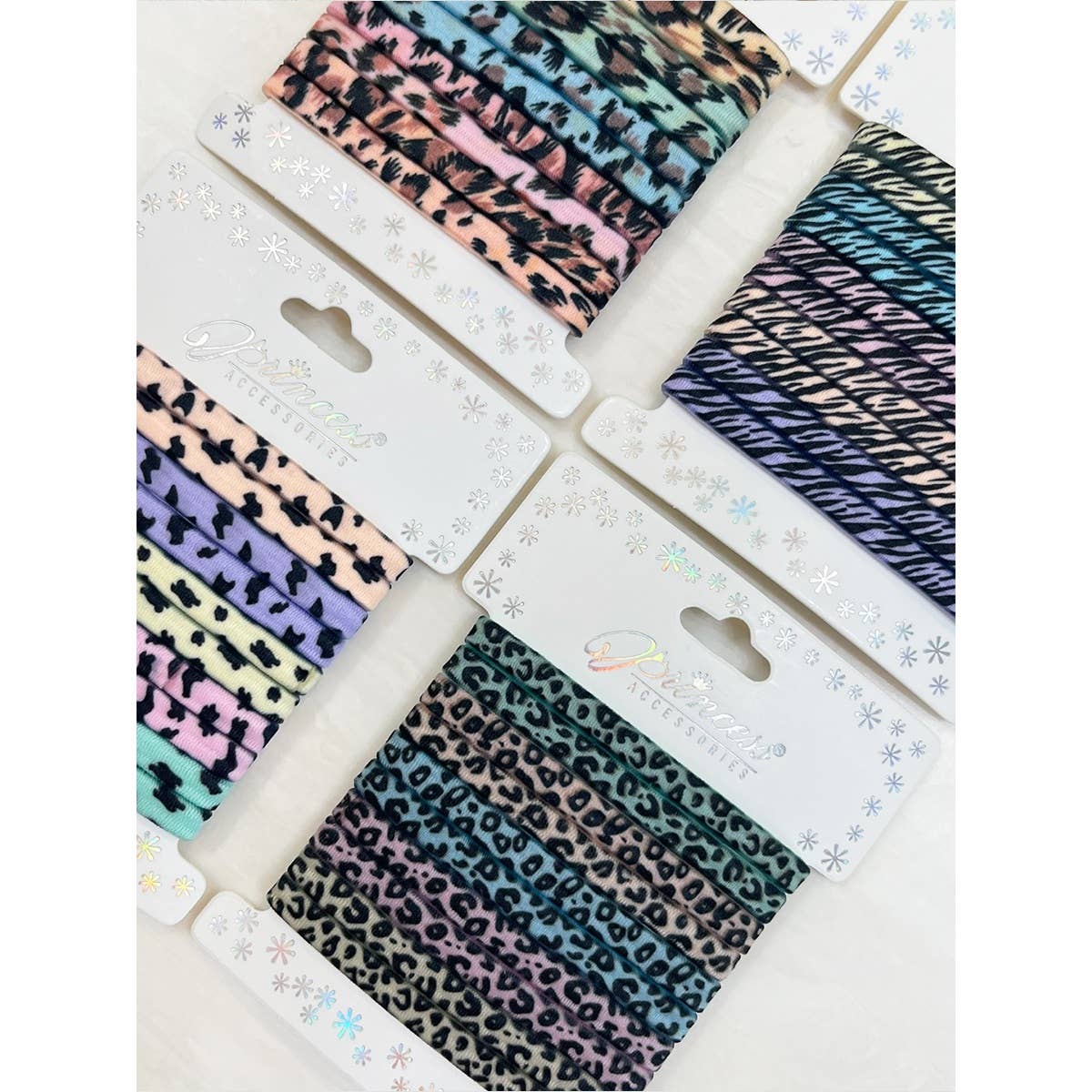 Variety Leopard Mix Print Hair Tie Set