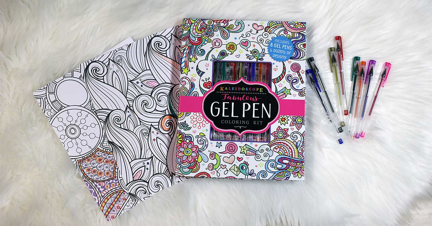 Kaleidoscope: Fabulous Gel Pen Coloring Kit by Editors of Silver Dolphin Books
