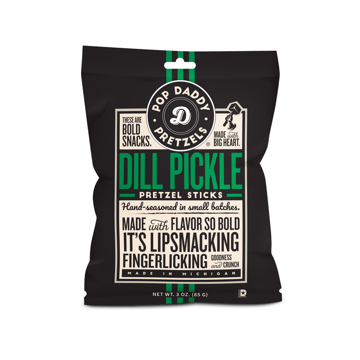 Seasoned Pretzels - 3oz - Dill Pickle (NEW 12CT)