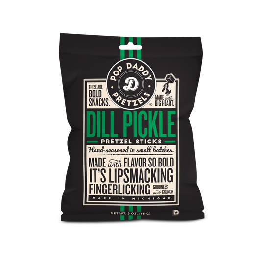 Seasoned Pretzels - 3oz - Dill Pickle (NEW 12CT)