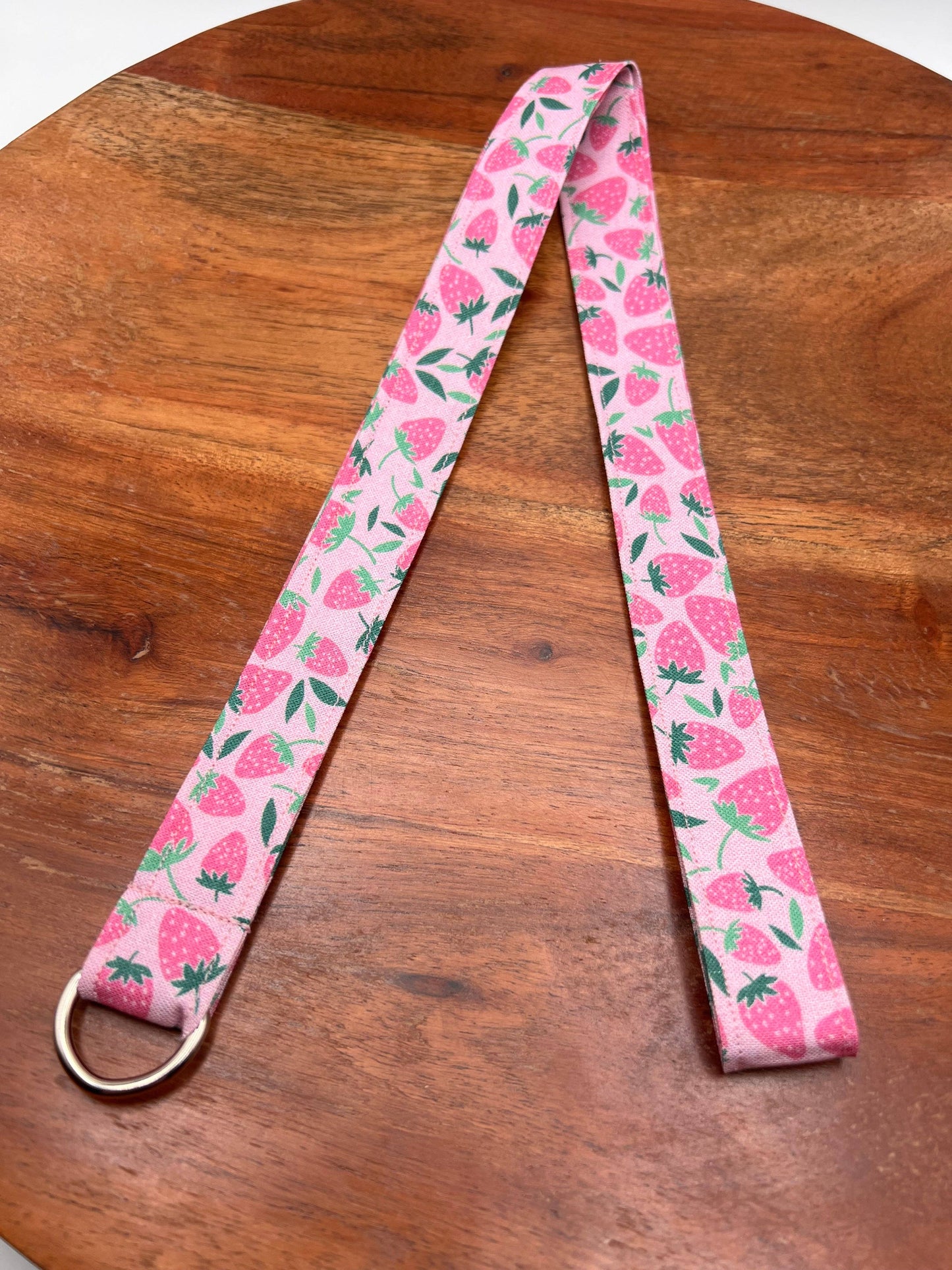 Pink Strawberry Lanyard