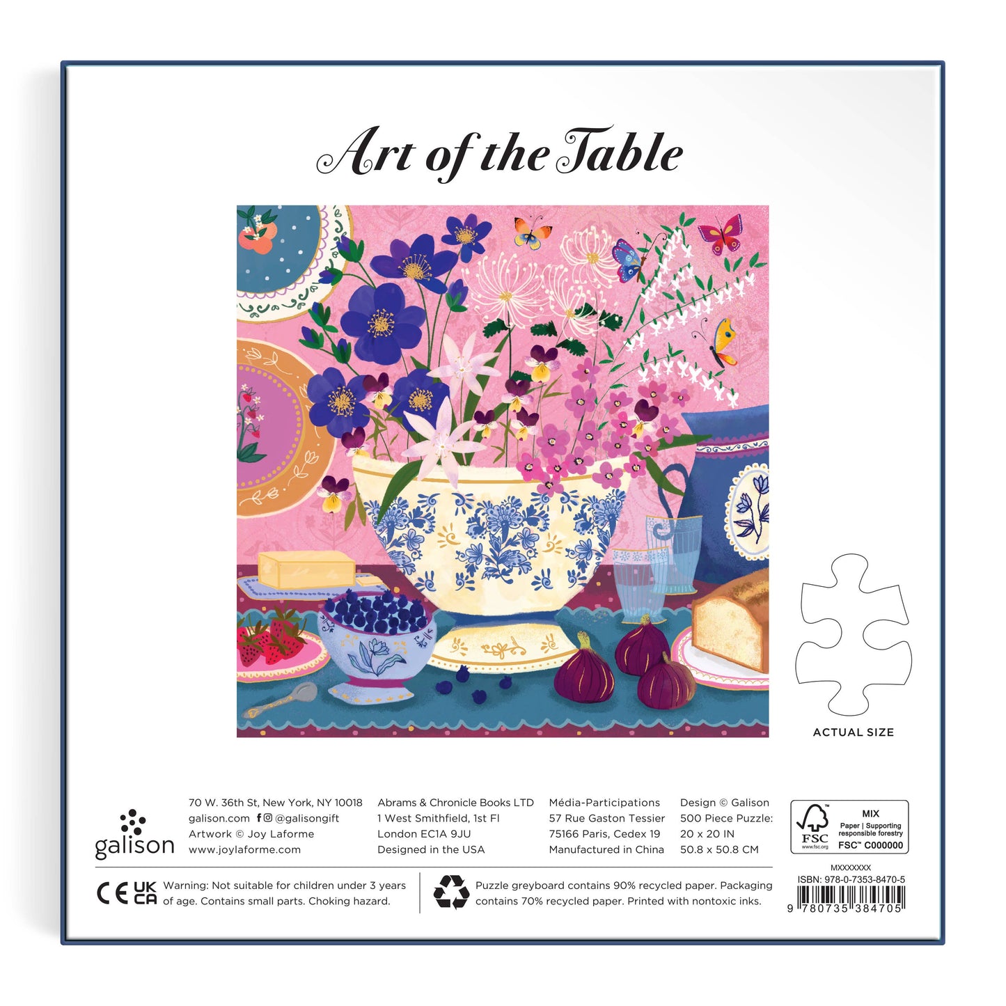 Joy Laforme Art of the Table 500 Piece Foil Puzzle