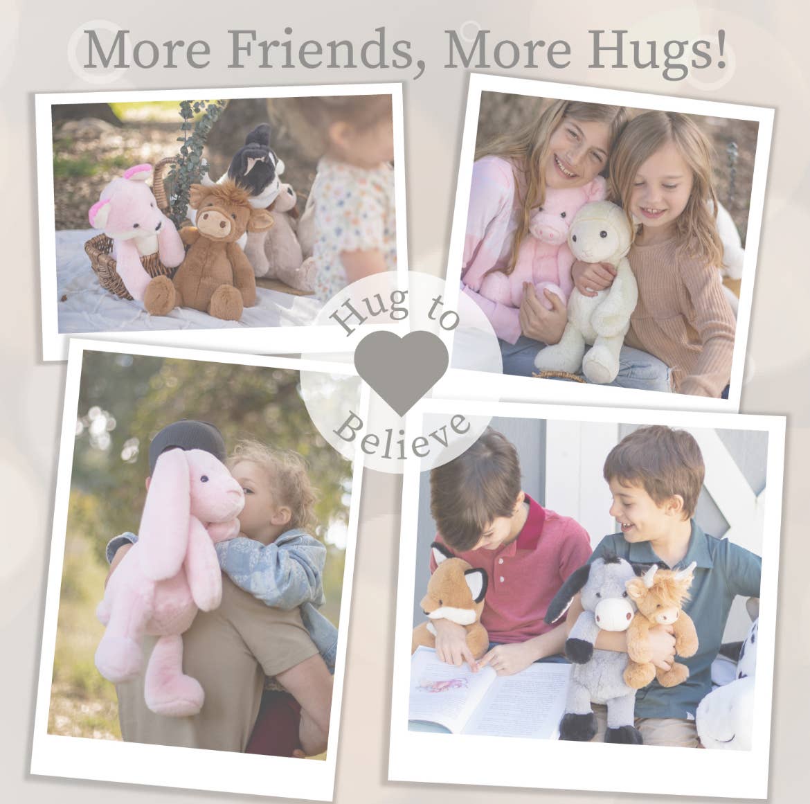 BriBri Cream Bunny Plush Toy