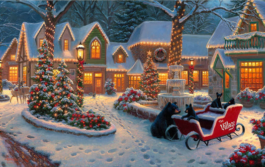 1275 Village Visitors 550 pc Puzzle