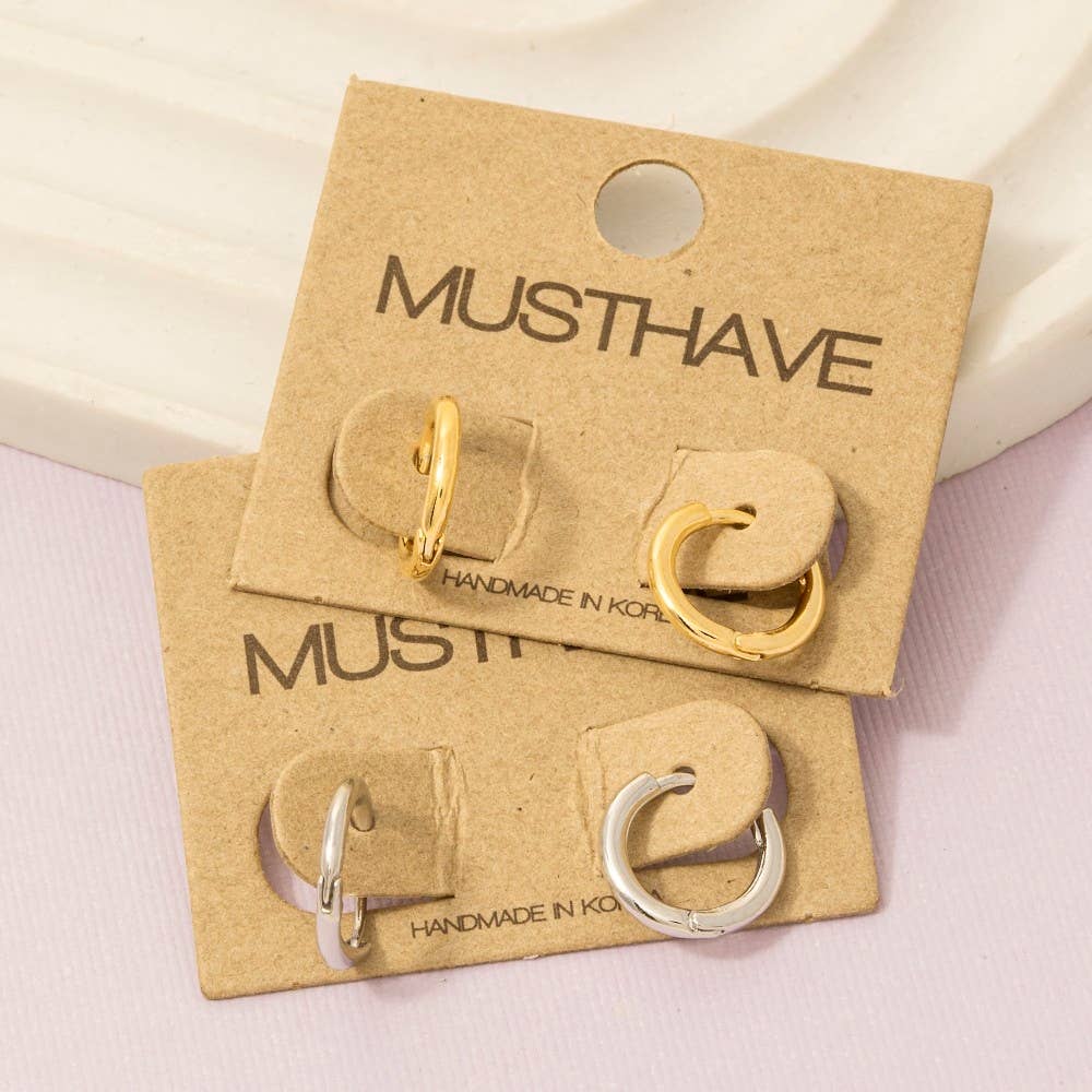 Minimalist Mini Huggie Earrings