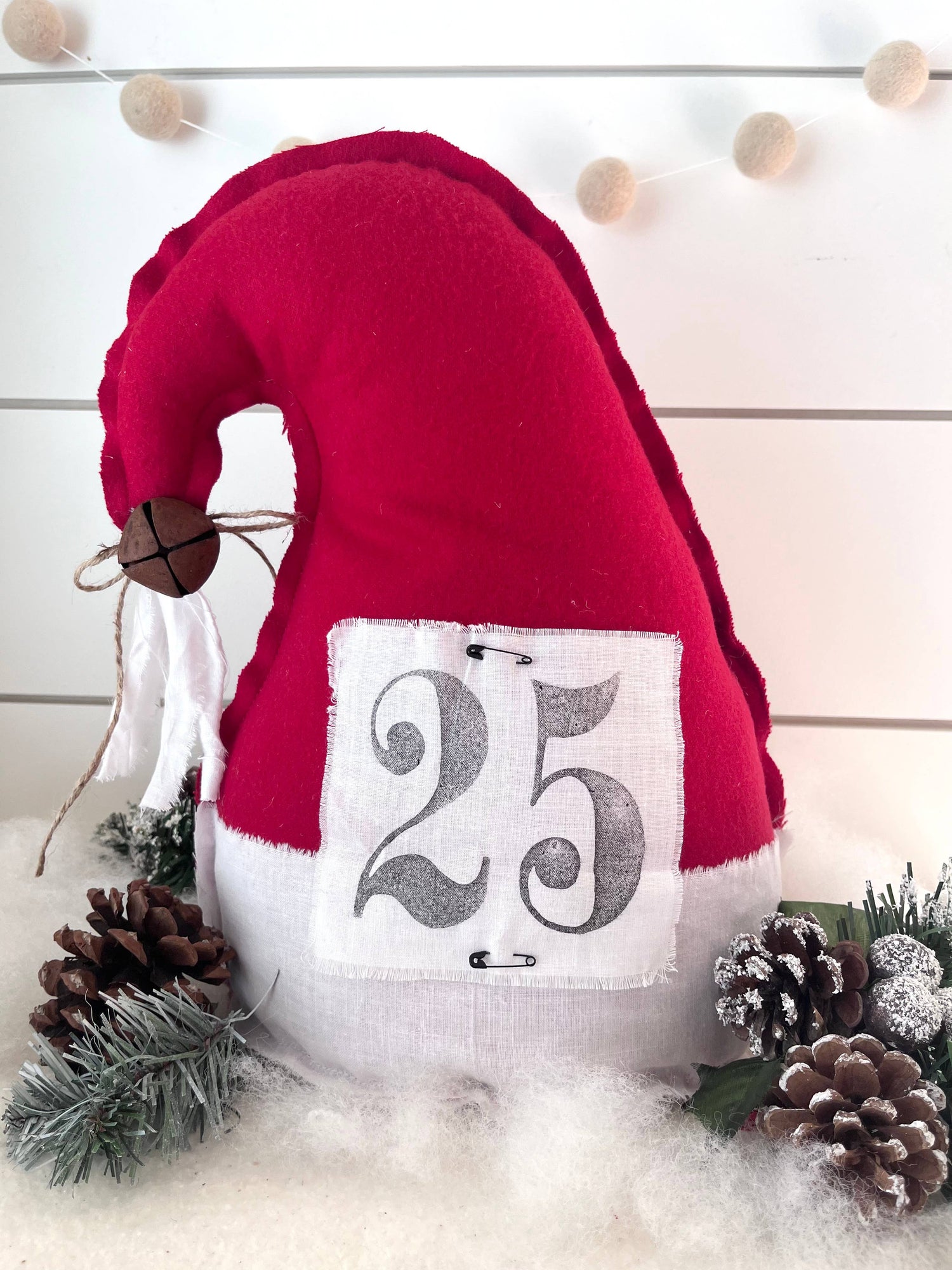 Large Primitive Santa Hat Christmas Home Decor-3 Options