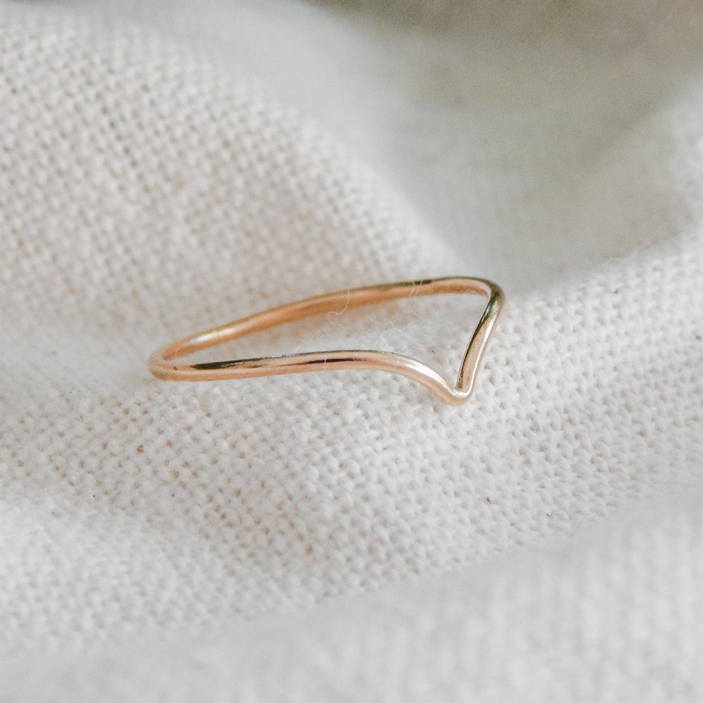 Chevron Stacking Ring - Waterproof, Hypoallergenic, Minimal