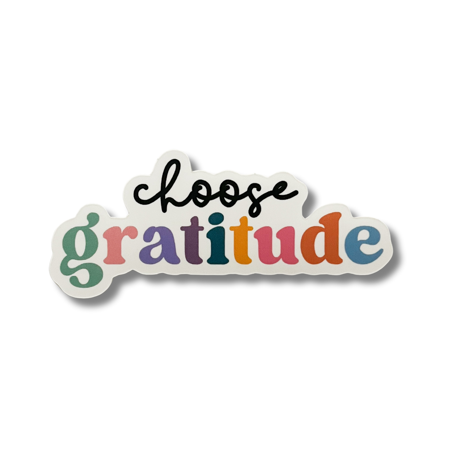 Choose Gratitude Vinyl Sticker - Self Care Stickers 