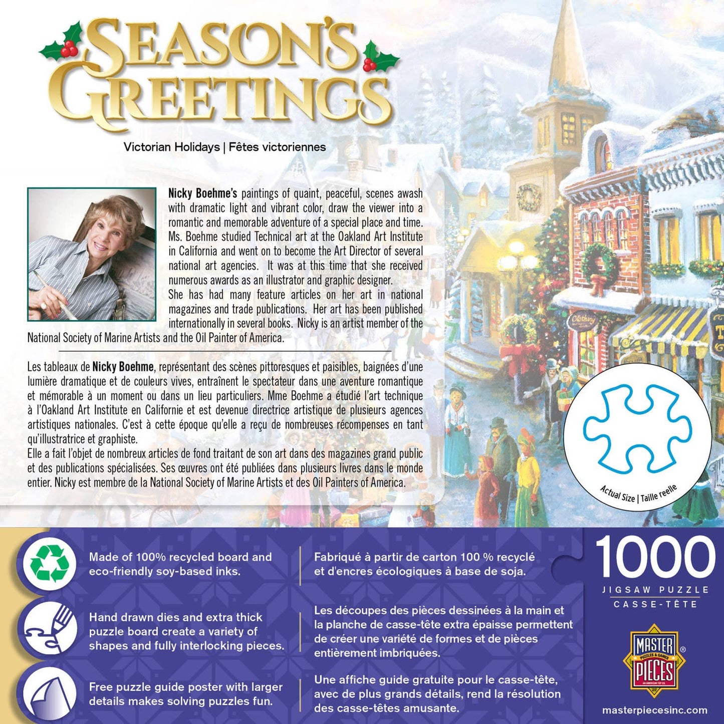 Season's Greetings - Victorian Holidays 1000 Piece Puzzle