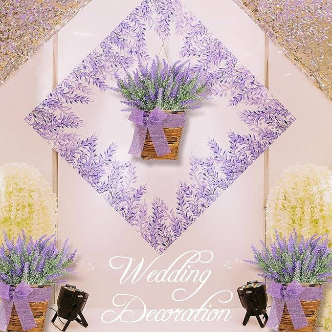 Lavender Hanging Basket - Front Door Wreath