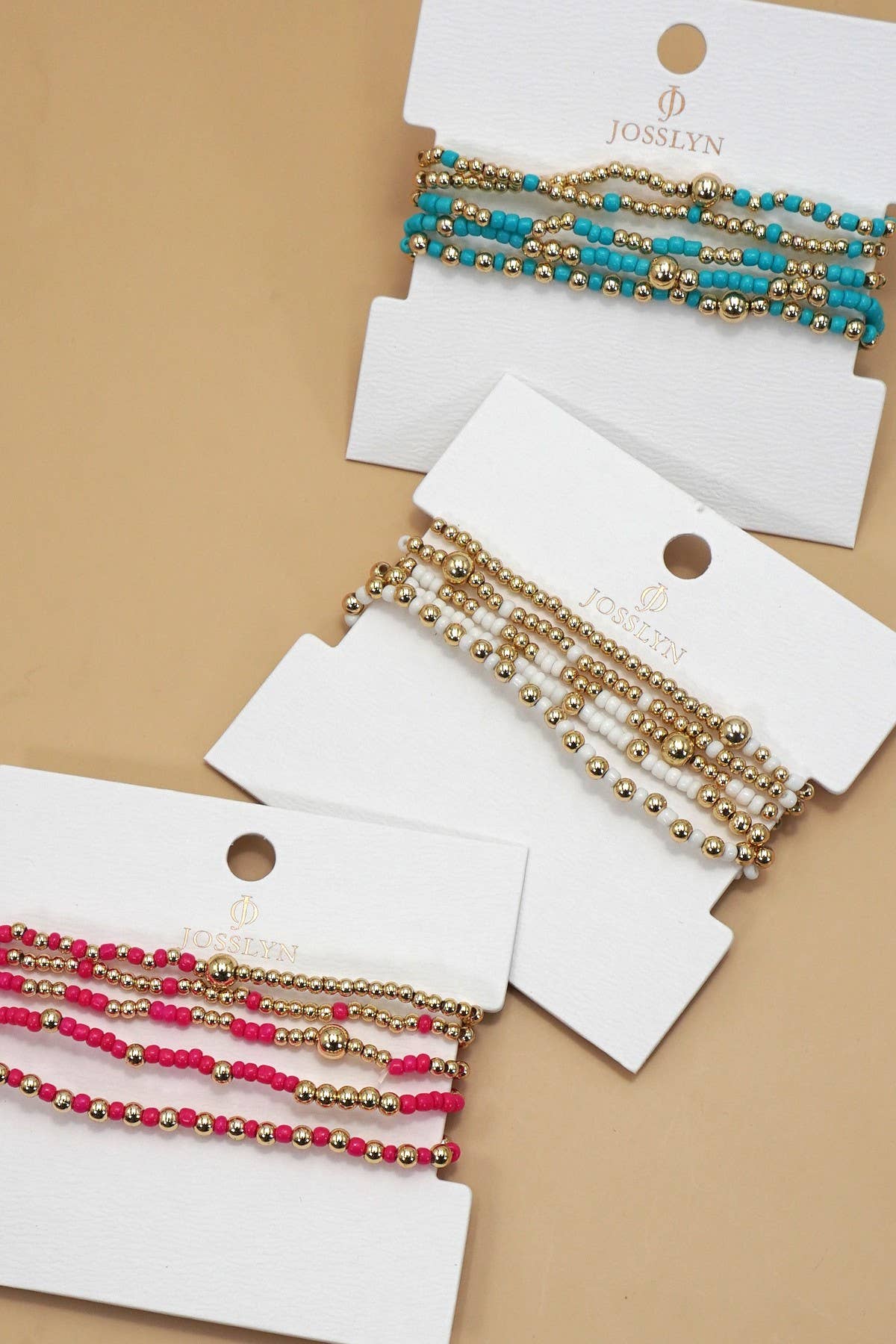 MULTI LAYER BALL CHAIN BEADED BRACELET | 40B5177