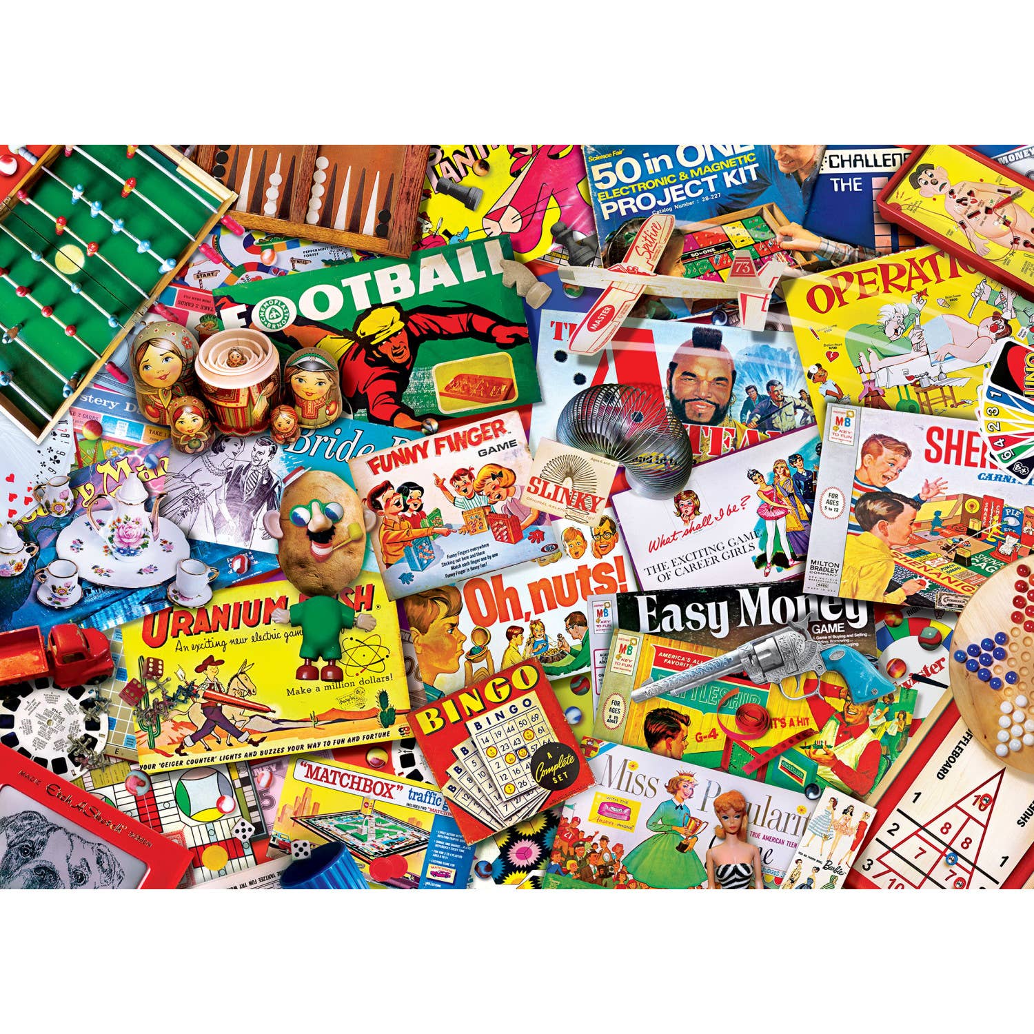 Flashbacks - Family Game Night 1000 Piece Puzzle