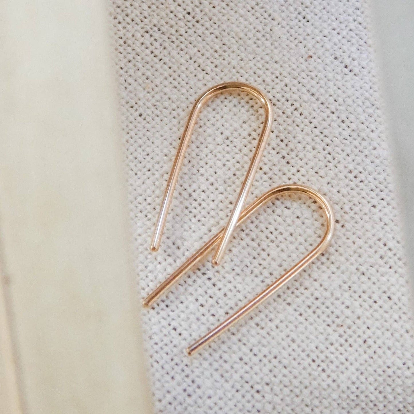 Open Arc Earrings - Hypoallergenic, Waterproof, Minimalist