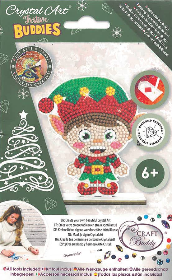 Holiday Crystal Art Buddies Display (30 Units)