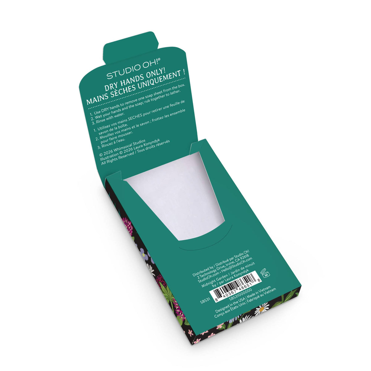 Midnight Garden Single-Use Soap Sheets