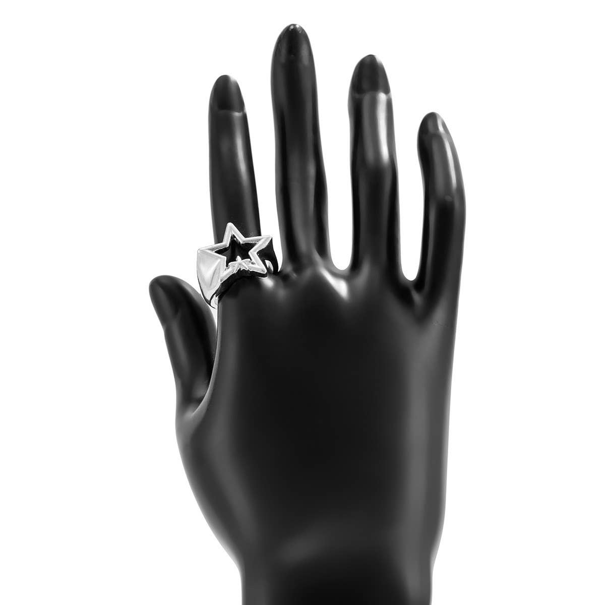 NEW FASHION FIVE-POINTED STAR OPEN ALLOY RING_CWMM3238