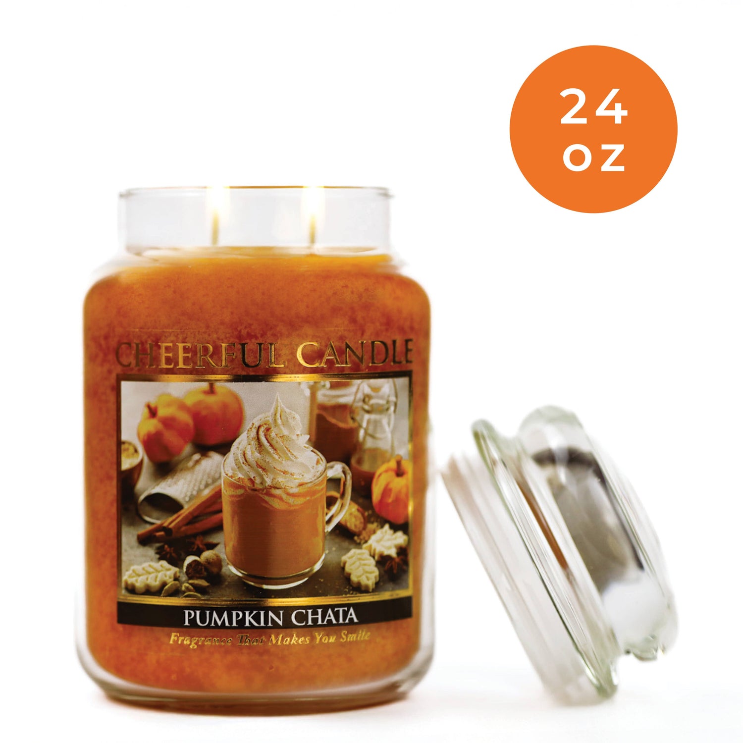 Cheerful Candle (24oz.) – Pumpkin Chata
