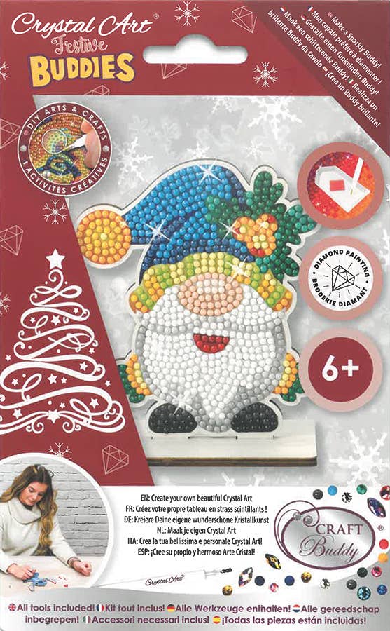 Holiday Crystal Art Buddies Display (30 Units)