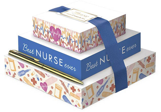 Tower of Notes with Pen - Nurse Icons