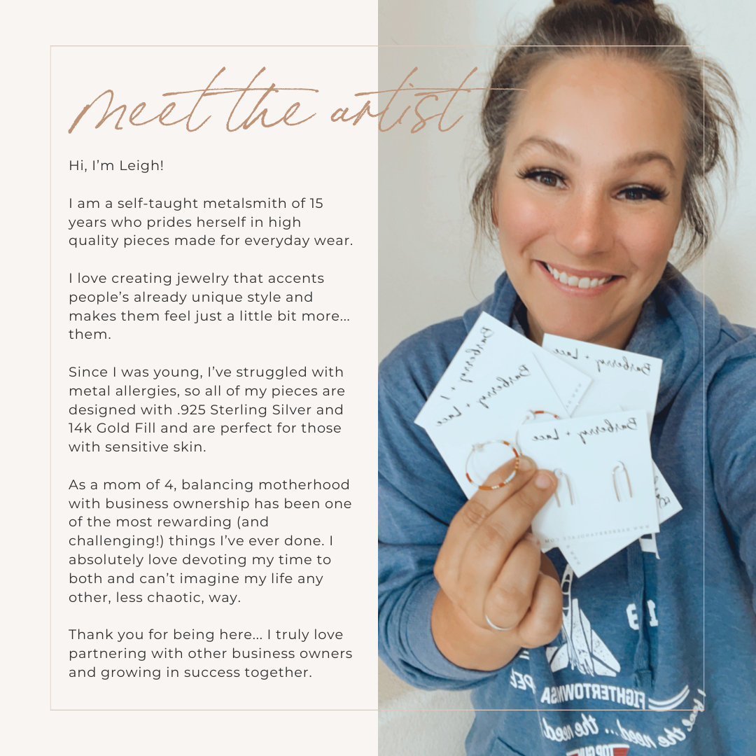 Circle Stud Earrings - Hypoallergenic, Waterproof, Dainty