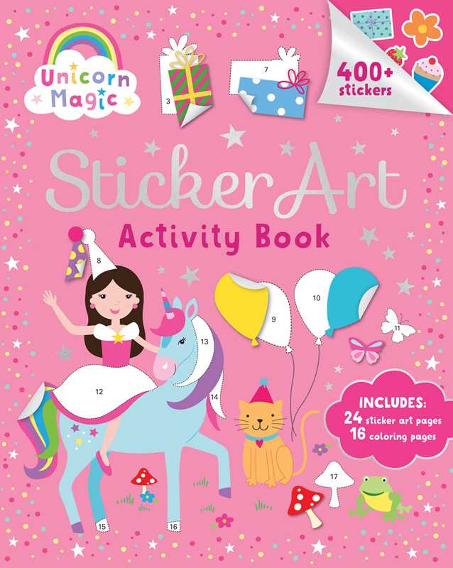 Unicorn Magic: Sticker Art & Coloring by