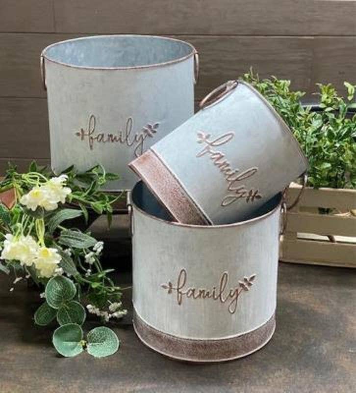 Family Buckets With Ring Handles - Varies