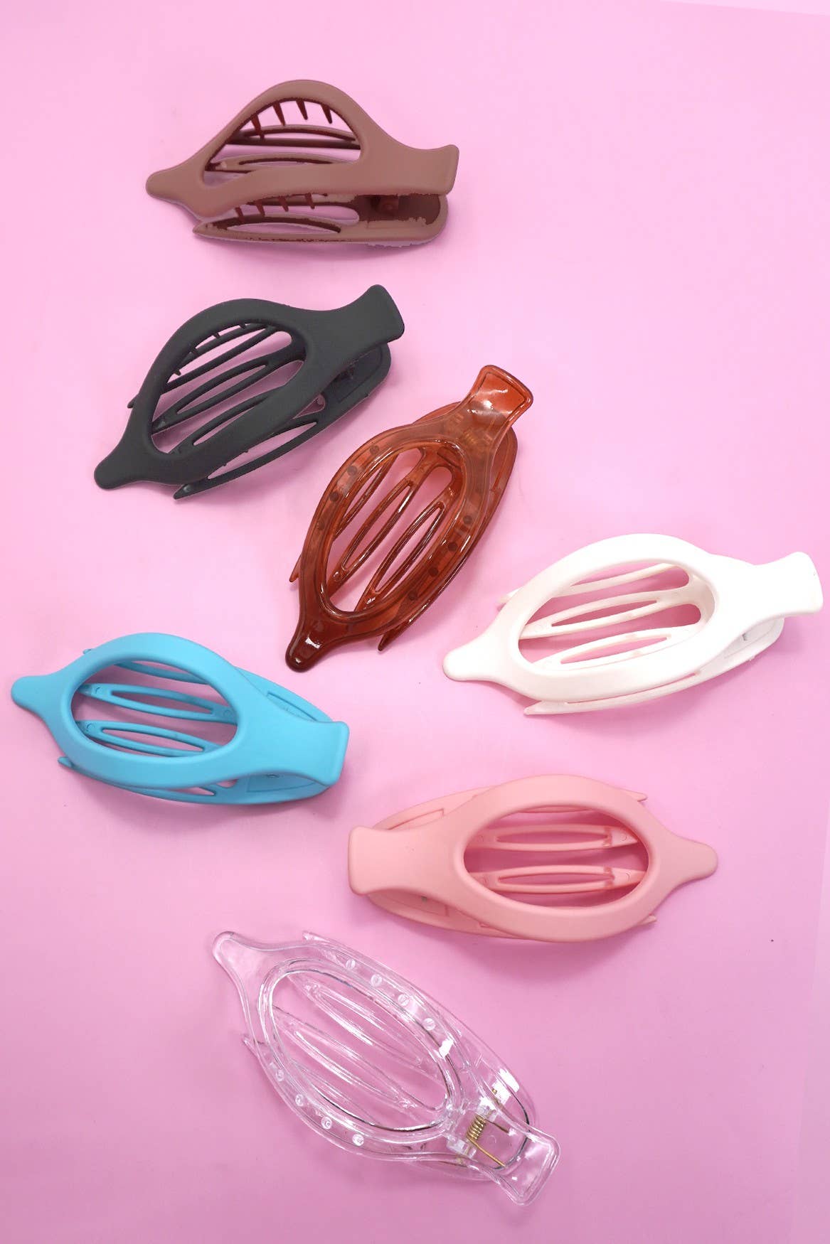 OVAL LAY DOWN FLAT HAIR CLAW CLIPS | 40H917