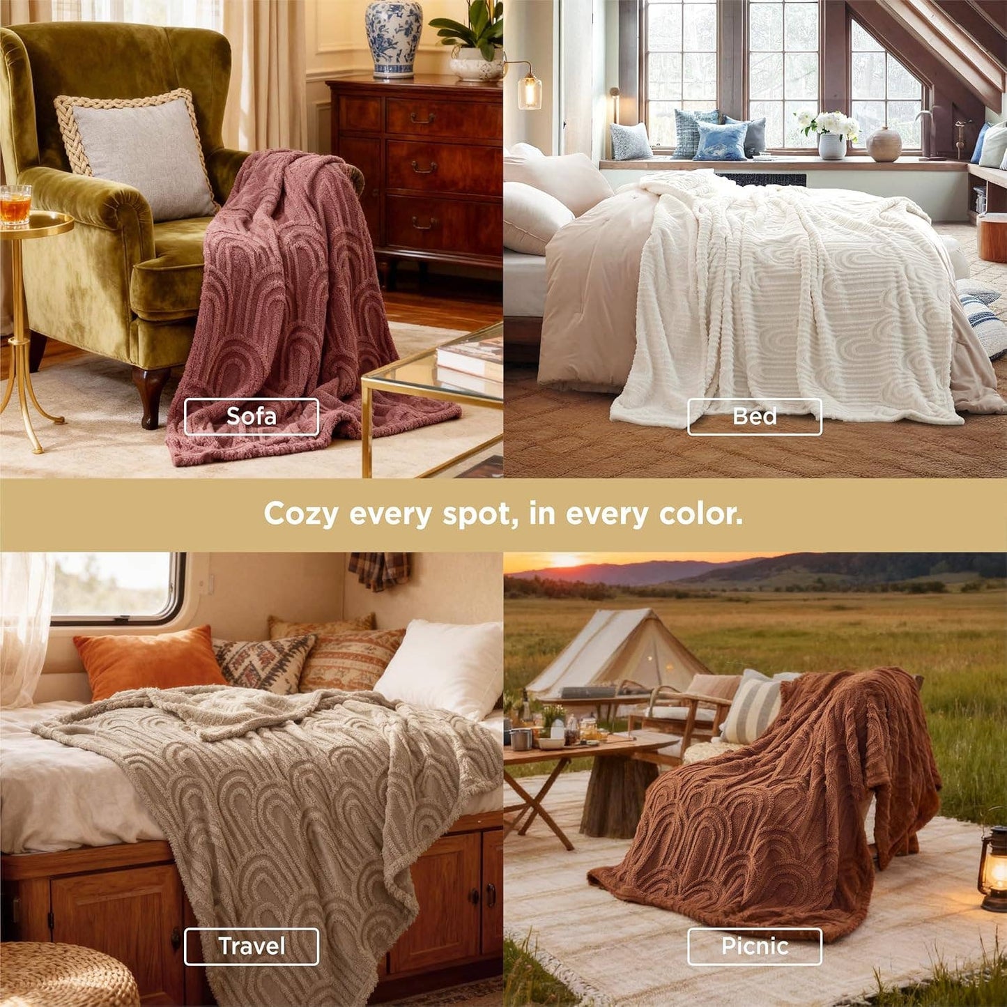 Cozy Home Taffeta Fleece Blanket 130x150cm Single Layer