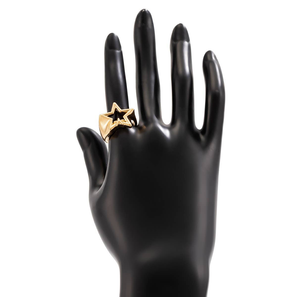 NEW FASHION FIVE-POINTED STAR OPEN ALLOY RING_CWMM3238
