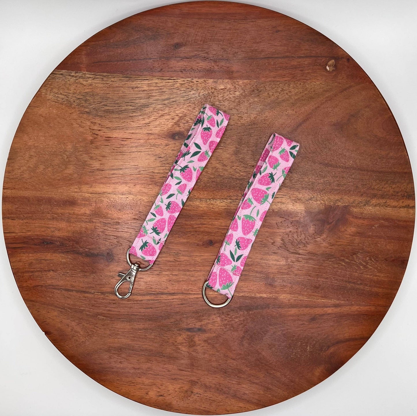 Pink Strawberry Lanyard