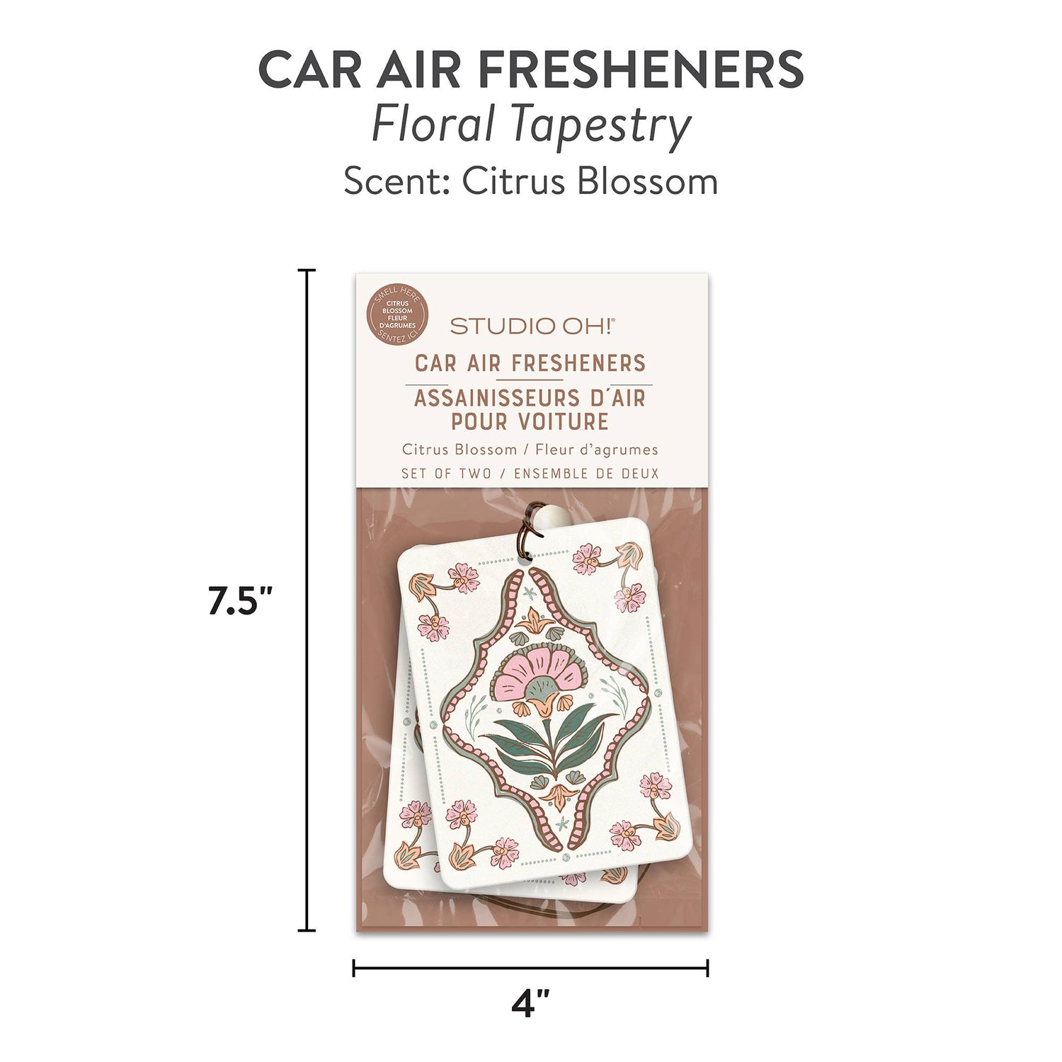 Floral Tapestry Car Air Freshener