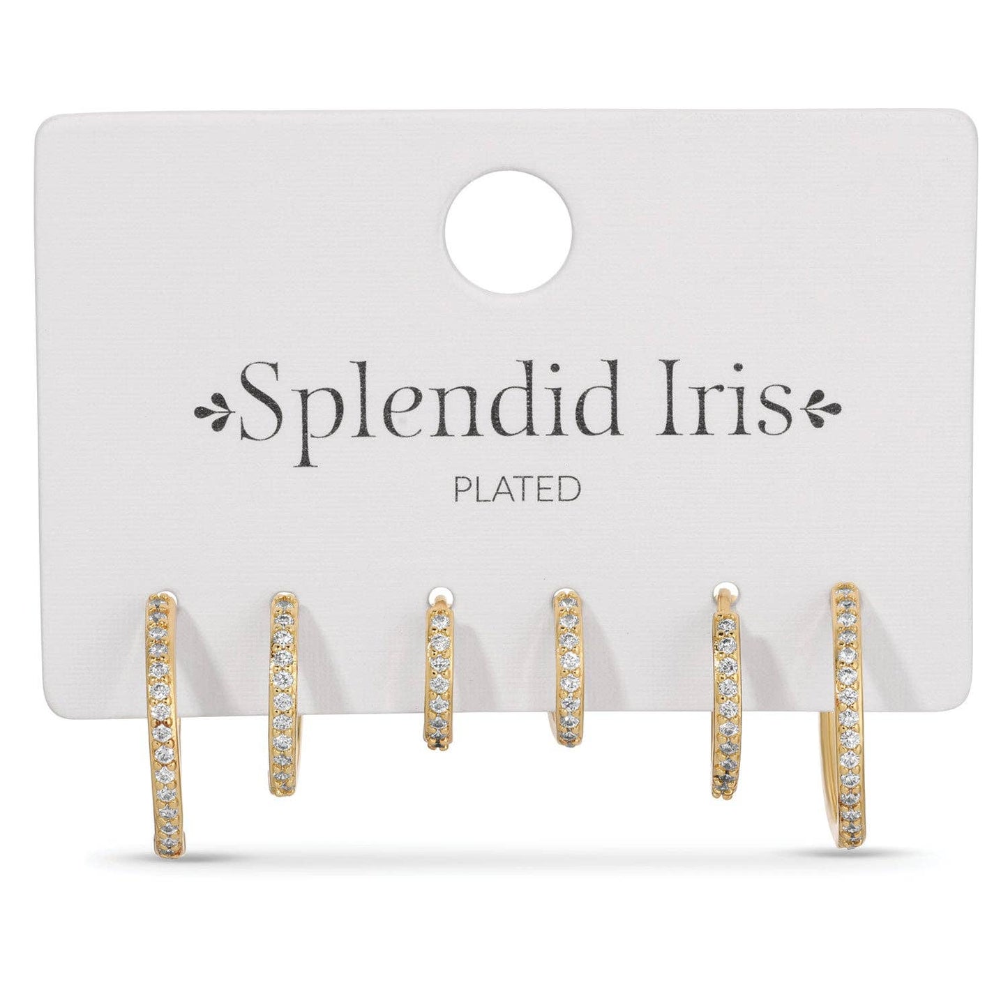 Combo 3, Delicate Pave Huggies