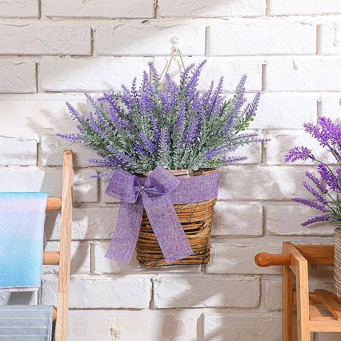 Lavender Hanging Basket - Front Door Wreath
