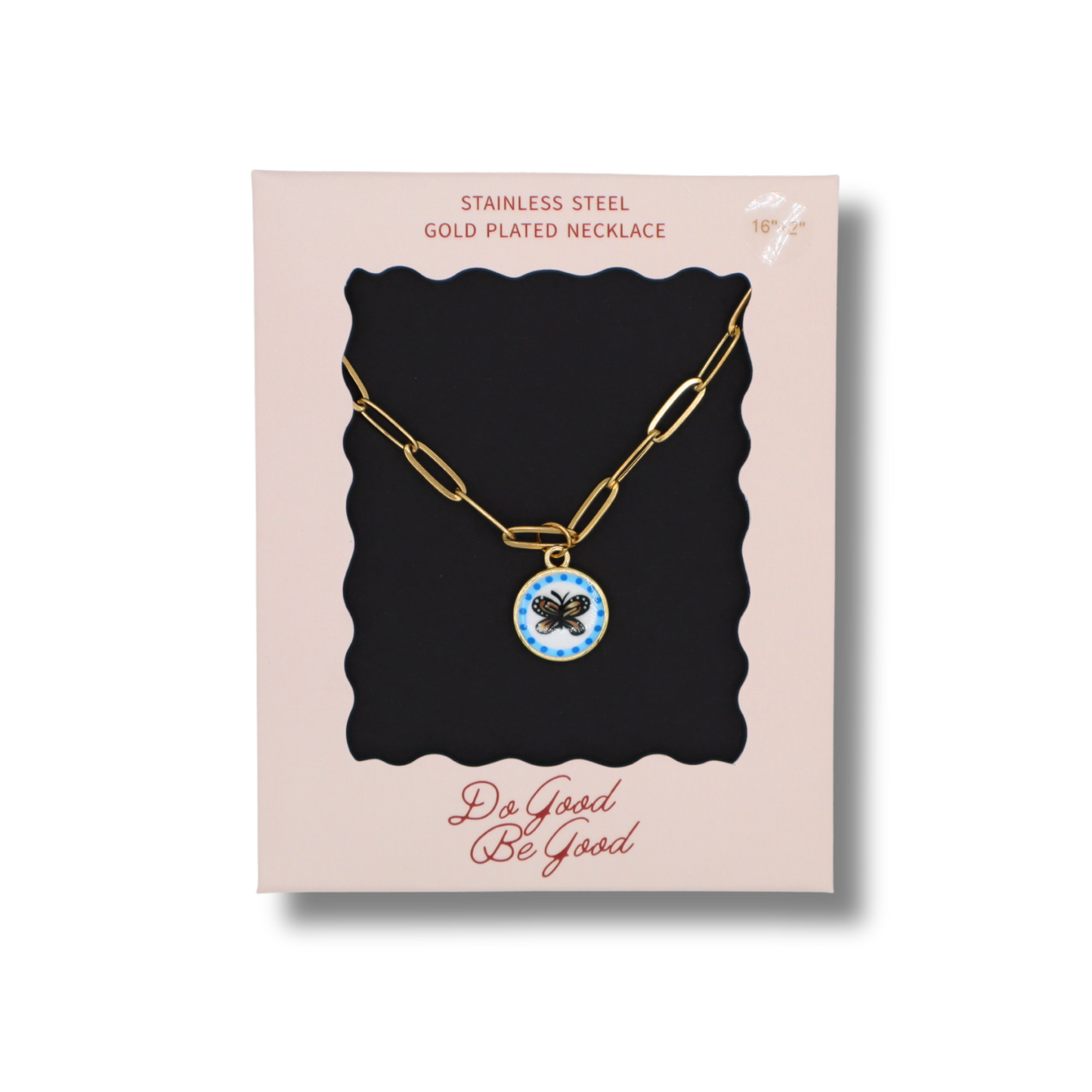 Butterfly Charm Gold Plated Necklace