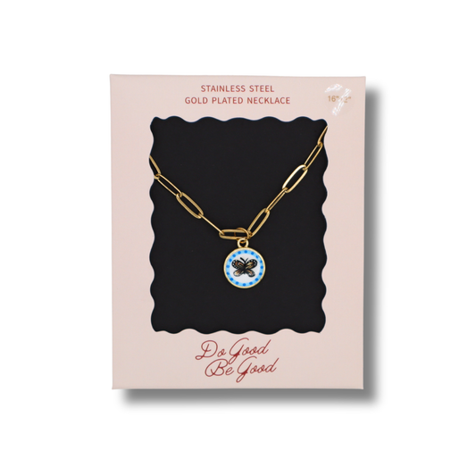 Butterfly Charm Gold Plated Necklace