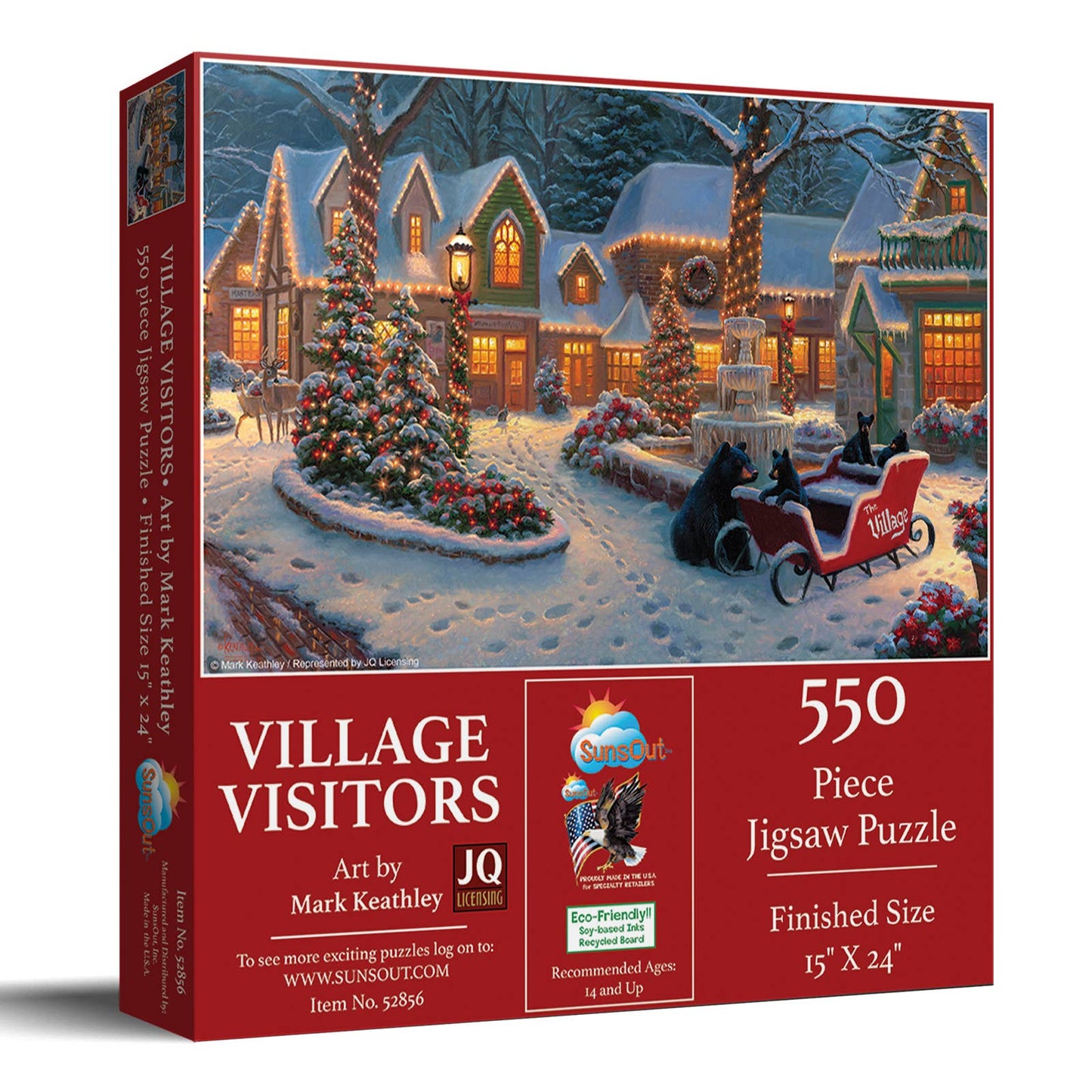 1275 Village Visitors 550 pc Puzzle