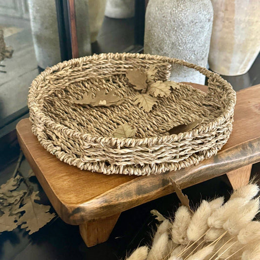 WG-1013 - Round Seagrass Tray