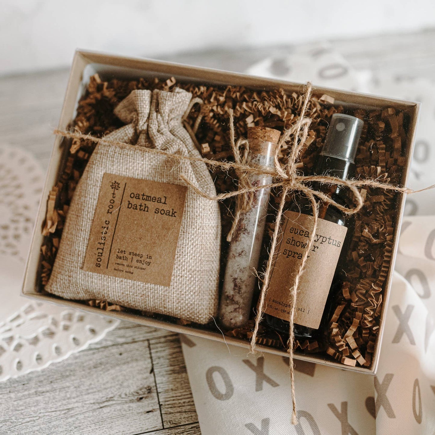 Rose & Eucalyptus Self Care Gift Box – Spa Set