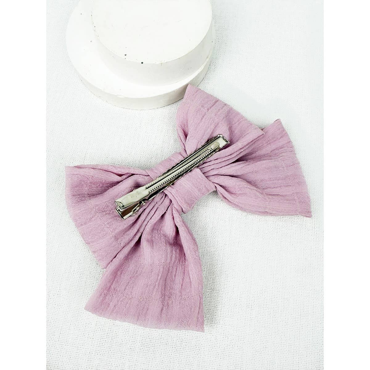 Double Layer Soft Tone Bow Alligator Clips