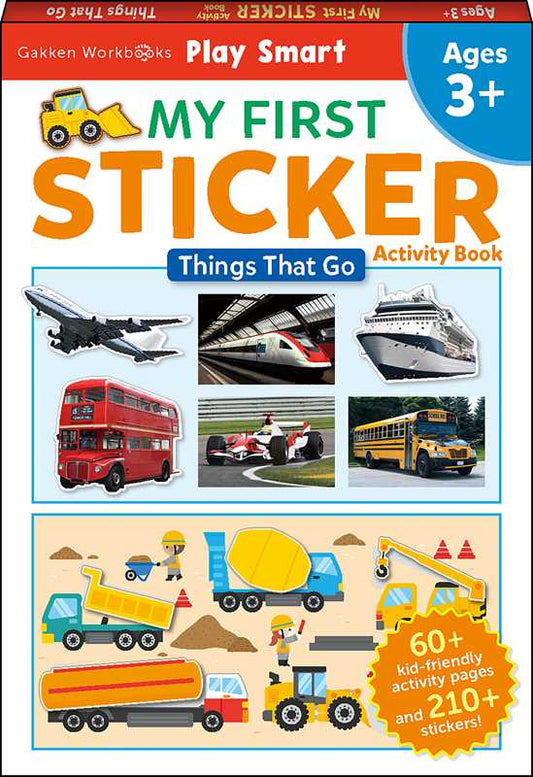 My First STICKER  Activity Book Things That Go by Gakken early childhood experts