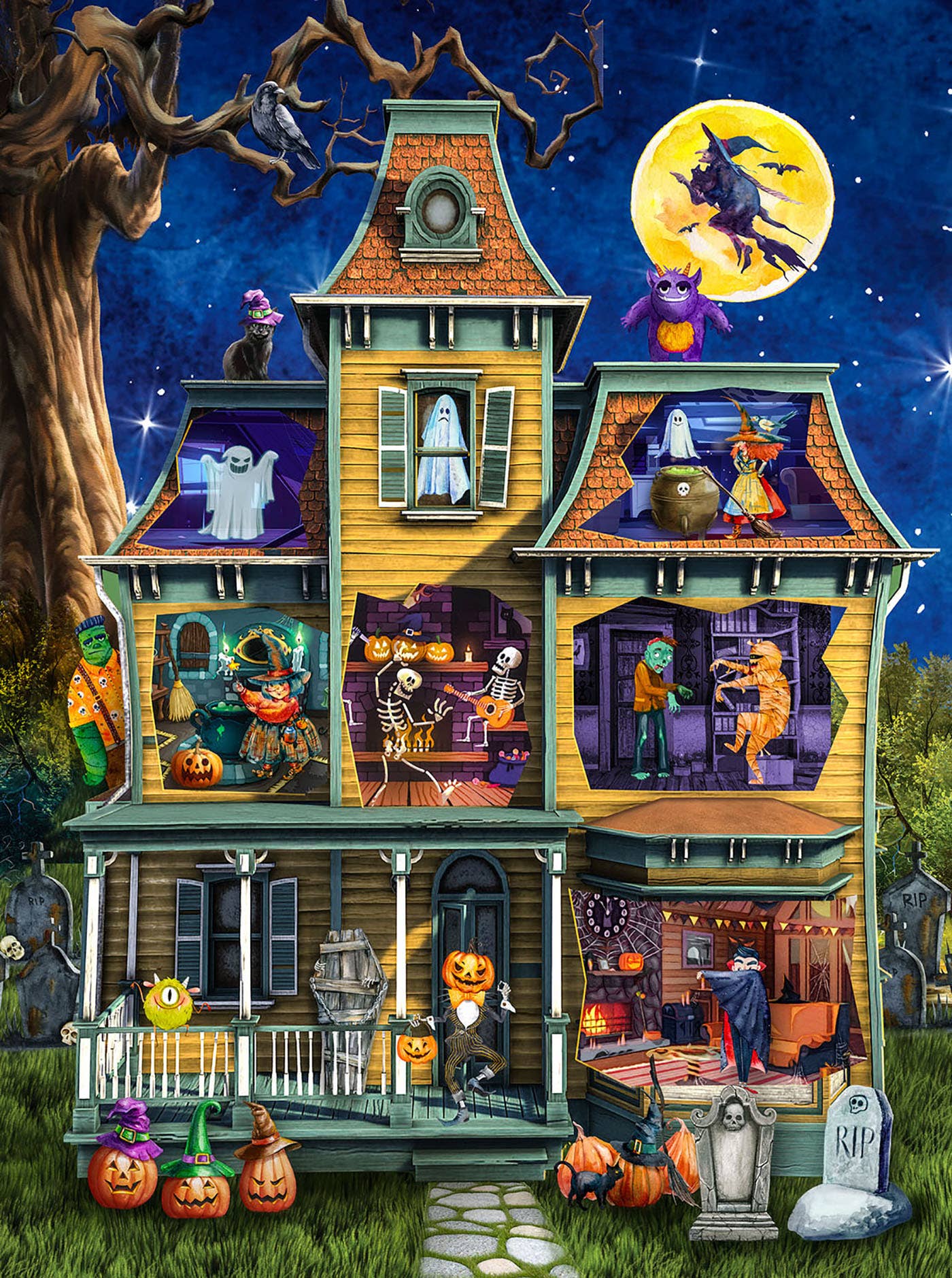 0512 Halloween Party 500 pc Puzzle