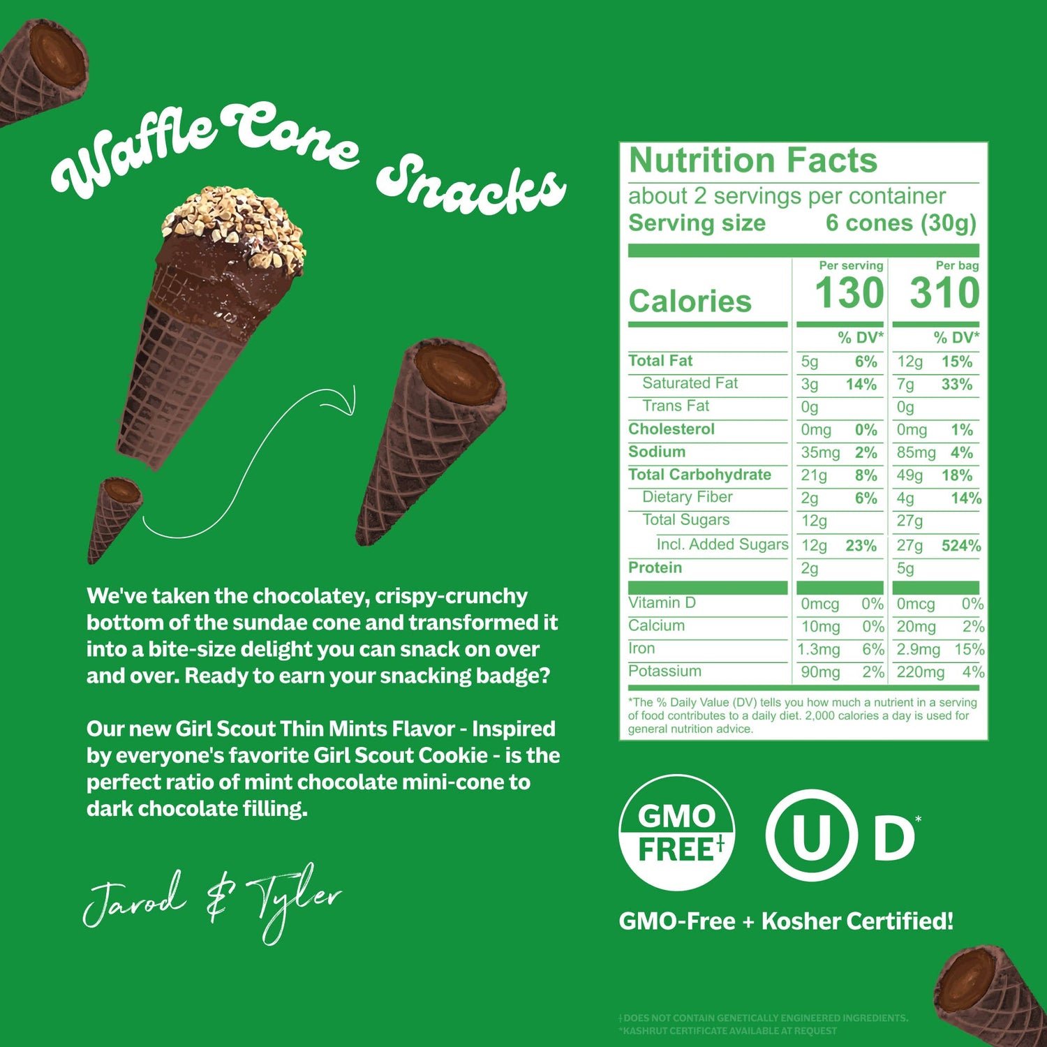 Girl Scout Thin Mints™ Muddy Bites Waffle Cones Snacks