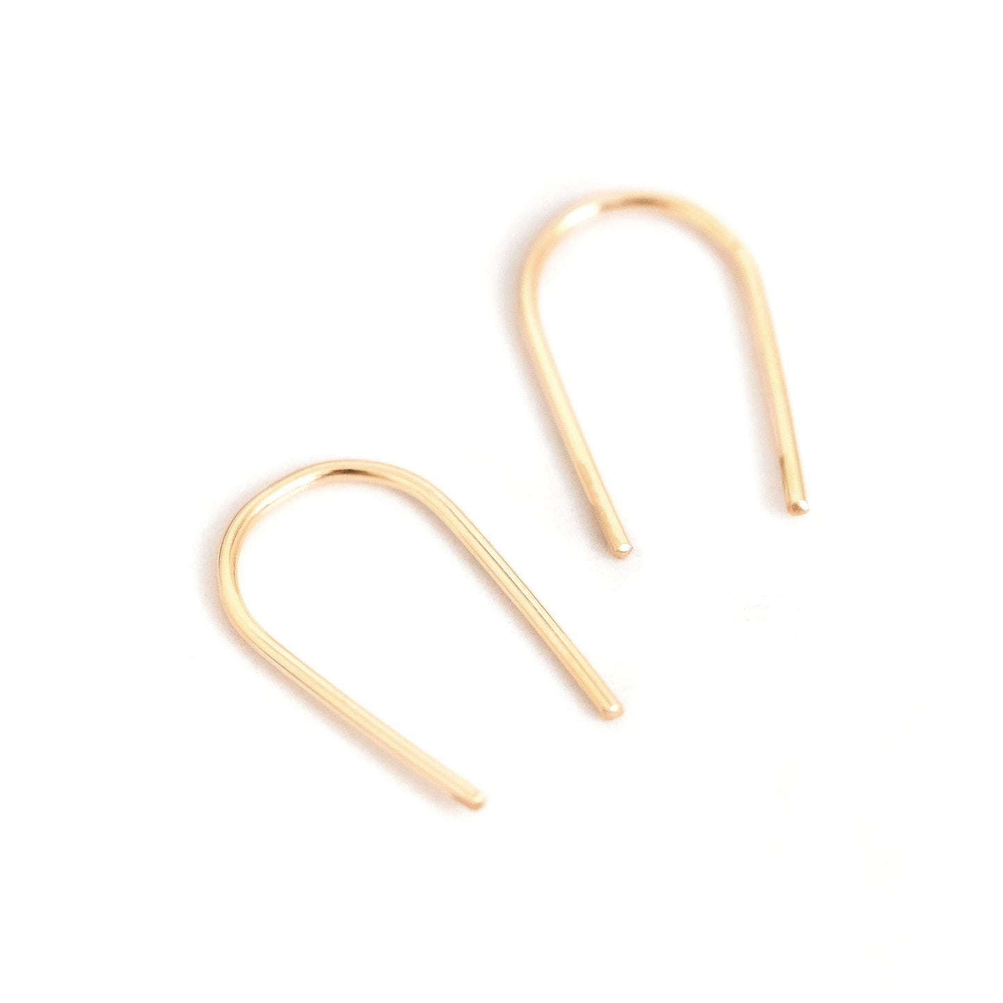 Open Arc Earrings - Hypoallergenic, Waterproof, Minimalist