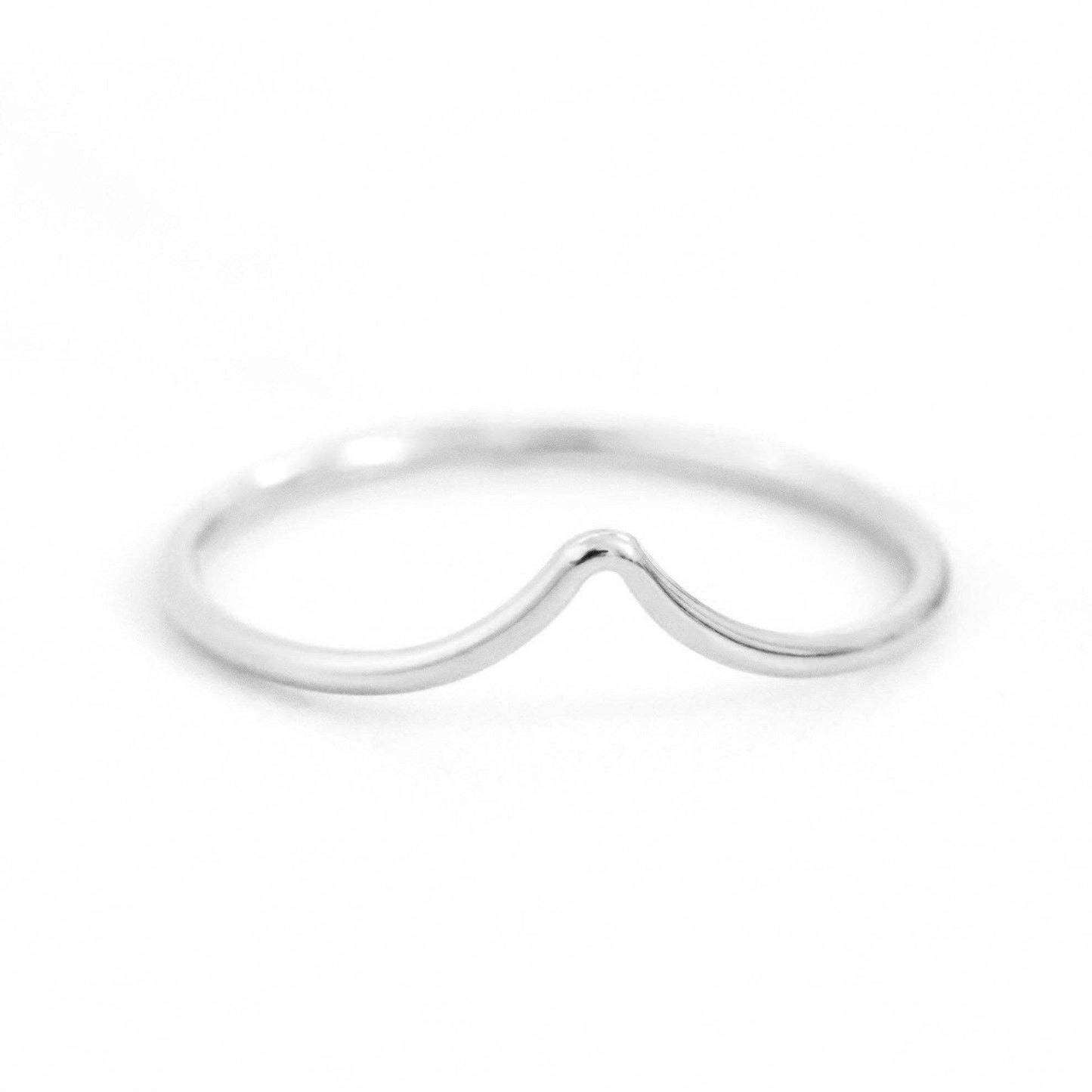 Chevron Stacking Ring - Waterproof, Hypoallergenic, Minimal