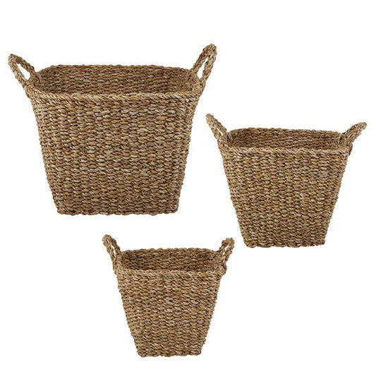 Sq Basket W Handles- med